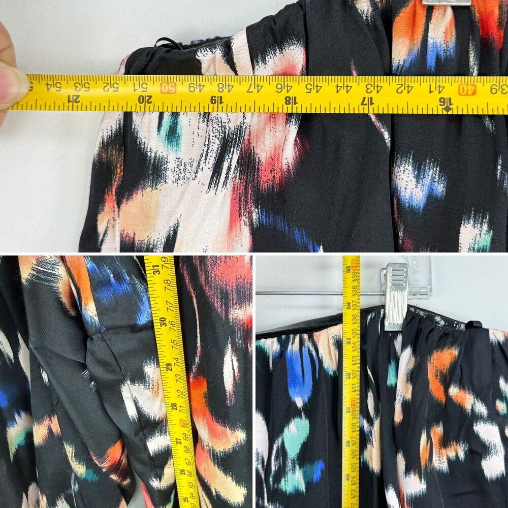 NWT Anthropologie Corey Lynn Calter Black Floral Strapless Jumpsuit Size XL - Picture 13 of 16